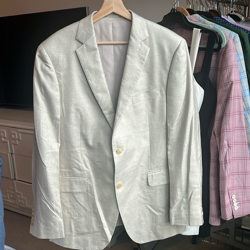 Men’s Custom light khaki sports jacket